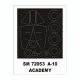 1/72 A-10 Thunderbolt Paint Mask for Academy kit (outside)