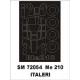 1/72 Messerschmitt Me-210 Paint Mask for Italeri kit (outside)