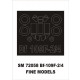 1/72 Messerschmitt Bf-109F-2/4 Paint Mask for Fine Molds kit (outside)