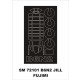 1/72 Nakajima B6N2 Jill Paint Mask for Fujimi kit (outside)