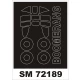 1/72 CAC CA-12 Boomerang Paint Mask for Special Hobby kit (outside)