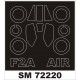 1/72 EE (English Electric) Lightning F.2A Paint Mask for Airfix kit (outside)
