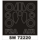 1/72 EE (English Electric) Lightning F.2A Paint Mask for Airfix kit (outside)