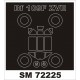 1/72 Messerschmitt Bf 109F-2 Paint Mask for Zvezda kit (outside)