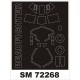 1/72 Bristol Beaufighter TF.X Paint Mask for Airfix kit