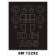 1/72 Ki-61 Hien Paint Mask for Aoshima Models