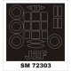 1/72 J2F Duck Paint Masks for Valom kits (outside)