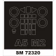 1/72 Mitsubishi A5M-2B Claude Paint Masks Paint Masks for Clear Prop Models (outside)