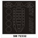 1/72 D4Y5 Judy Paint Mask for AZ-Model kits (outside)