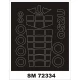 1/72 OS2U Kingfisher Paint Mask for AZ-Model kits (outside)