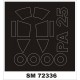 1/72 Piper PA-25 Paint Mask for KP Models kits (outside)