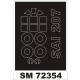 1/72 Ambrosini Sai 207 Masking for RS Models (outside)