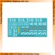 1/35 M113A1 with T50 Turrets "BLOOD SWEAT & TEARS" Decals (water-slide)