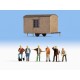 HO Scale Construction Site (building & figures)