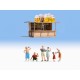 HO Scale At the Kiosk (building & figures)