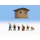 HO Scale In the Garden Plot (building & figures)