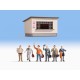 N Scale On the Platform (building & figures)