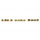 HO Scale Flower Boxes (4x red, 4x yellow, 4x white)