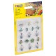 HO Scale Water and Riverside Plants (17 plants)