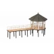 HO Scale Event Pavilion Fischersteg (12.9cm x 5.2cm x 7.1cm)