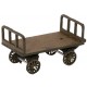 HO Scale Luggage Cart (Length: 32mm, Width: 14mm, Height: 14mm)