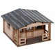 HO Scale Garden Plot Shed (Length: 54mm, Width: 52mm, Height: 33mm)