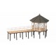 N Scale Event Pavilion Fisher's Pier (6.8 cm x 2.8 cm, 3.9 cm high)