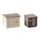HO Scale Transformer Stations (2pcs, 1.4 x 1.4 x 1.5, 2 x 1.5 x 1.7 cm)