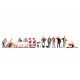 HO Scale Workers and Tools (6 figures)