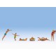 HO Scale Bathers (6 figures)