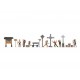 HO Scale Themed Figures Set "In the Mountains" (6 figures w/acc)
