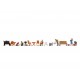 HO Scale Themed Figures Set "In the Garden" (6 figures w/acc)