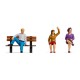 G scale Sitting People