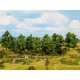 HO,TT Scale Deciduous Trees (16pcs, 100-140mm high)