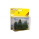 HO, TT, N, Z Scale Fir Trees (4pcs, 4 - 8 cm high)