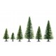 HO, TT Scale Model Spruce Trees (50pcs, 5 - 14cm)