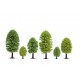 N, Z Scale Deciduous Trees (25pcs, 3.5 - 5cm)