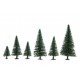 N, Z Scale Model Fir Trees (25pcs, 3.5 - 9cm)