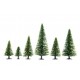 N, Z Scale Model Spruce Trees (25pcs, 3.5 - 9cm)