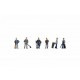 N Scale Caretakers Assembled and Painted Miniatures
