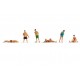 N Scale Bathers (6 figures)