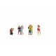 TT 1/120 Tourists (6 assembled and painted figures)