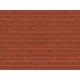 N Scale "Roof Tile" Red (3D Cardboard Sheet, 250 x 125mm)