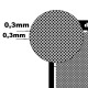 Engraved Plate for Making Anti-slip Surfaces in various scales (45mm x 90mm) type 6