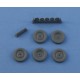 1/35 Mercedes V170 Models Wheels Set (WESA Extra Gelande Military Tyres)