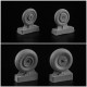 1/48 Soviet Russian Fighter MiG-29 Wheels Set (Light Series)