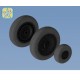 1/48 Focke-Wulf Fw.190 A/F/G/D Wheels (Late Disk, Continental Tyre)