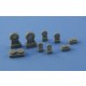 1/72 F/A-18 E/F Super Hornet Main and Front Wheels set (No Mask Series)