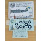 1/72 Malcolm Hood Thunderbolts P-47D Markings & Stencils Decals for Tamiya kits