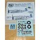 1/72 RAF Aluminium P-47D Markings & Stencils Decals for Tamiya kits